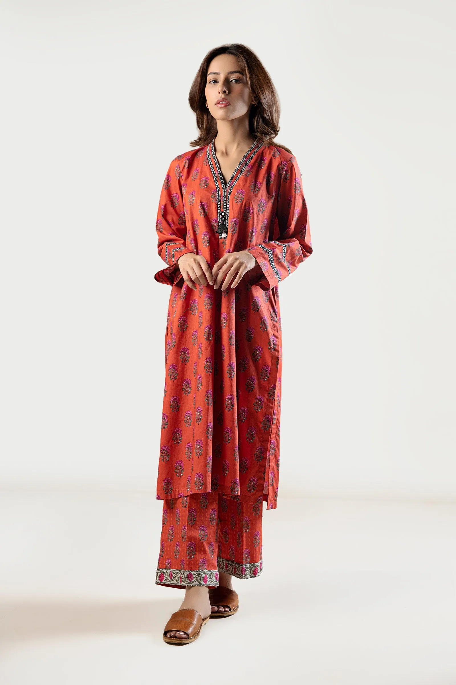 2 Pc Printed Cambric Suit | MB-WS24-60