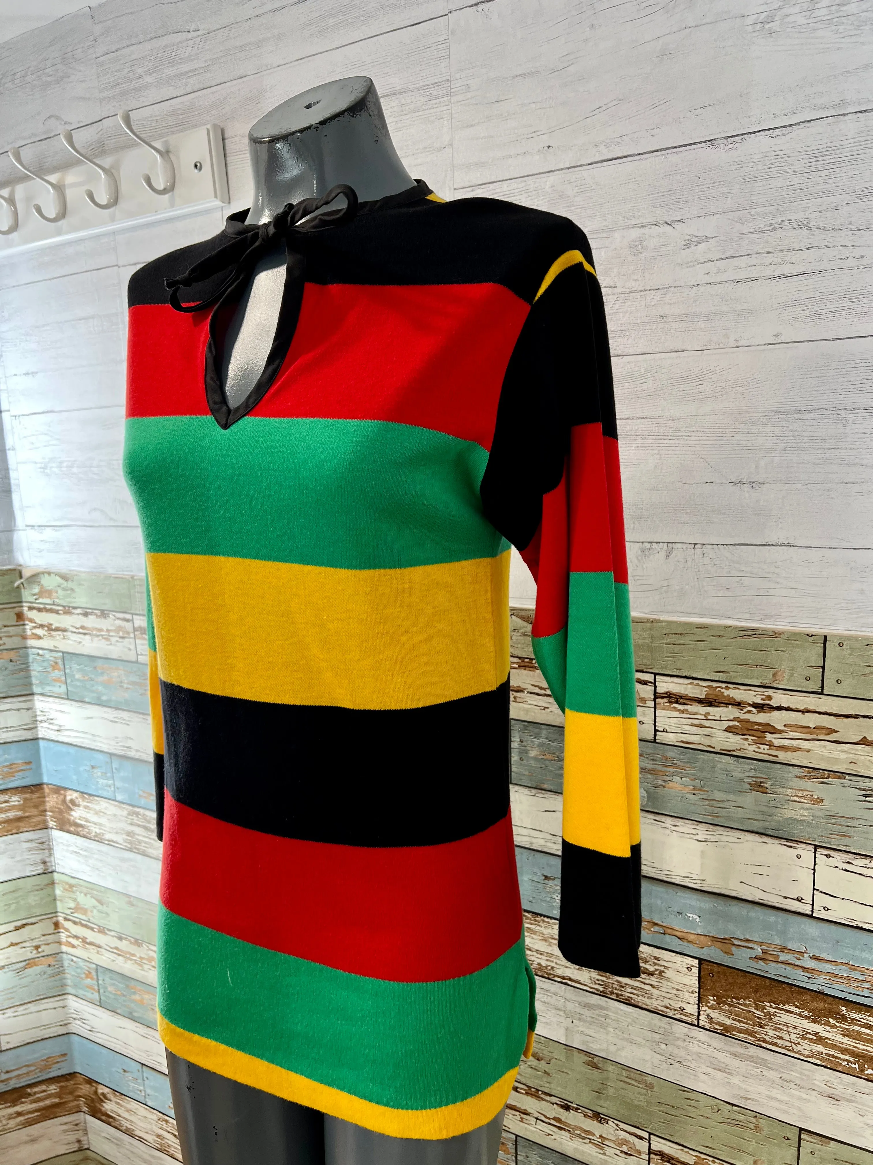 70s Multicolor Stripe Sweater