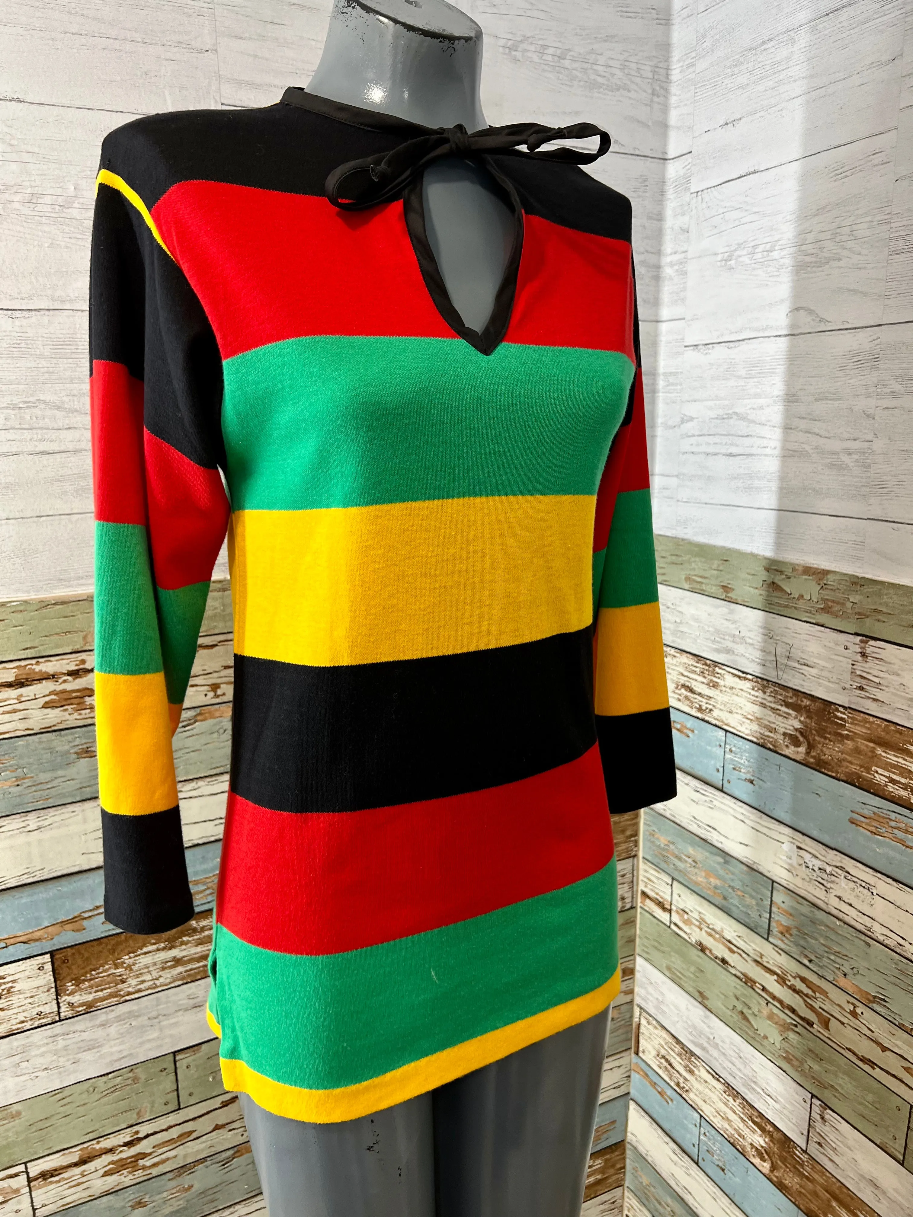 70s Multicolor Stripe Sweater