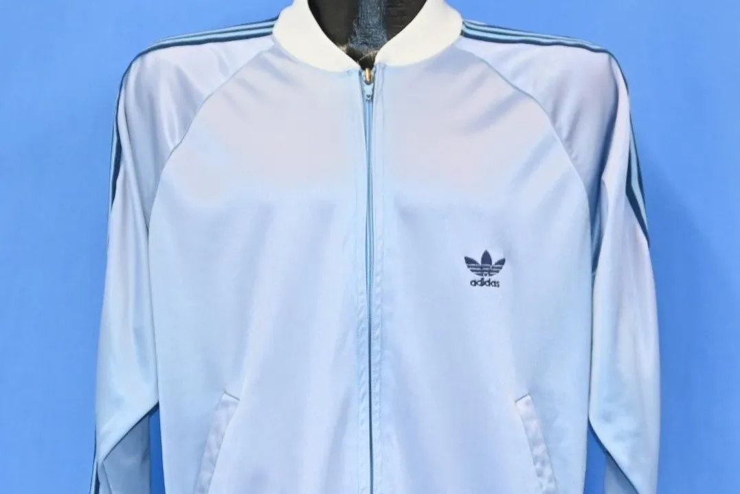 80s Adidas ATP Keyrolan Blue Trefoil Track Jacket Medium