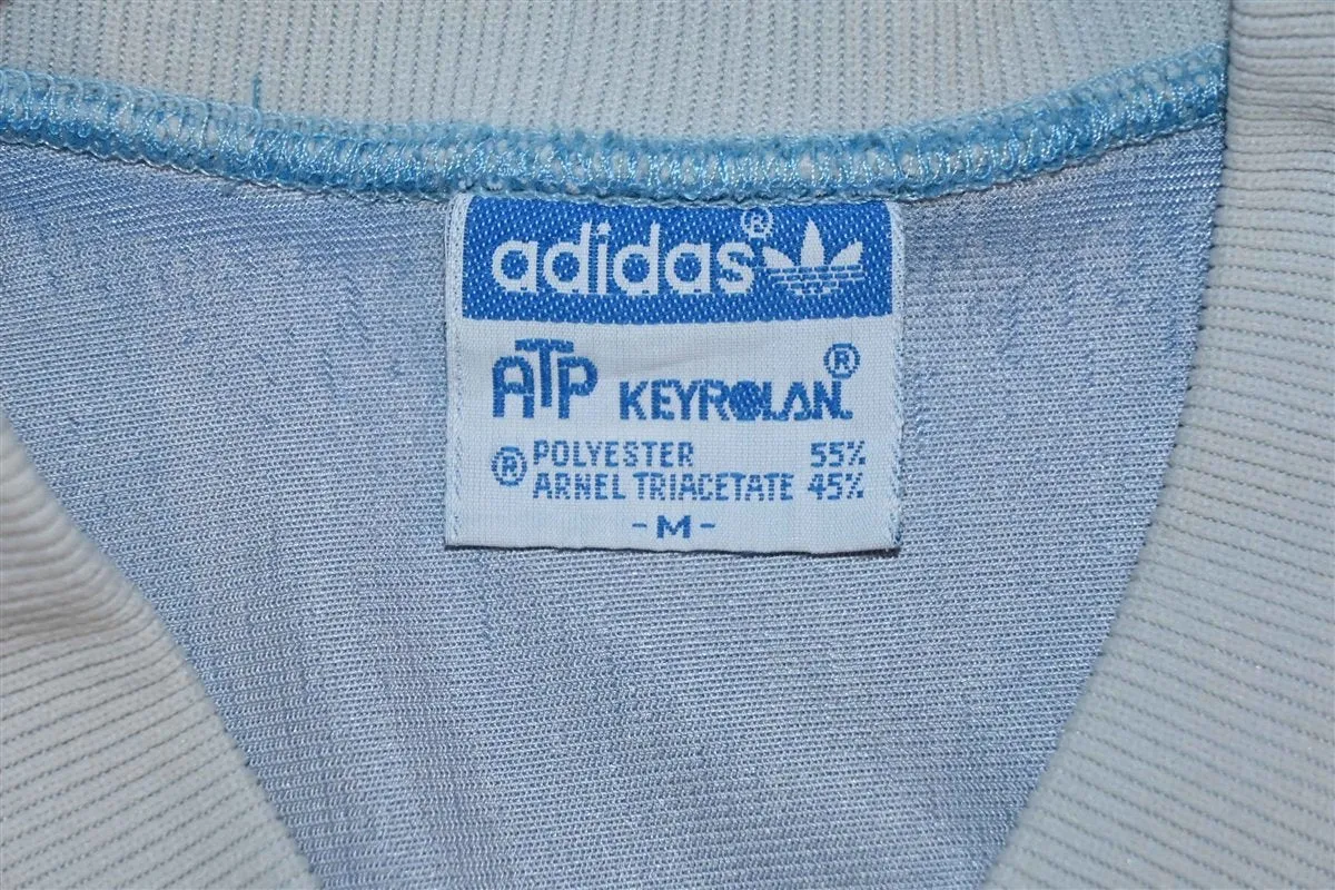 80s Adidas ATP Keyrolan Blue Trefoil Track Jacket Medium