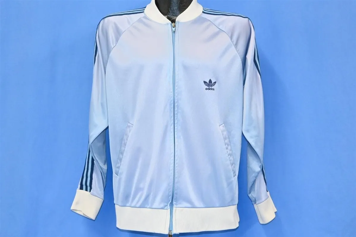 80s Adidas ATP Keyrolan Blue Trefoil Track Jacket Medium