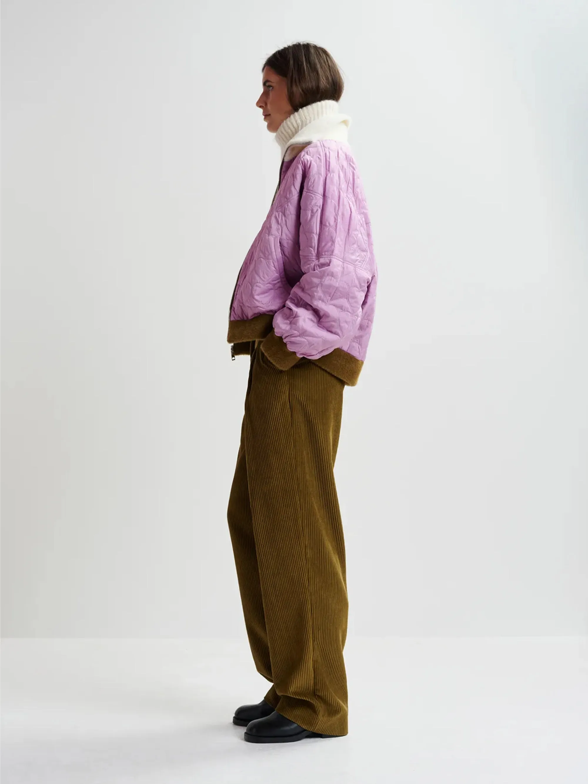 Bomber Oversize Reversibile Khaki