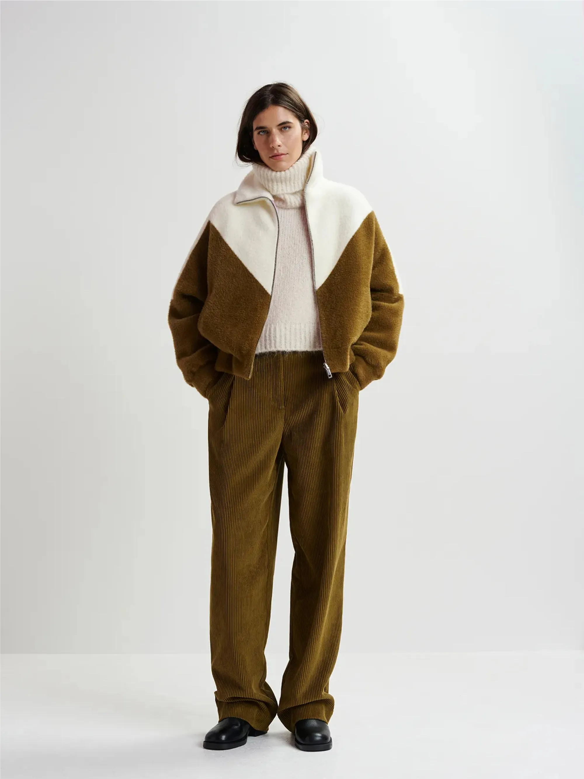 Bomber Oversize Reversibile Khaki