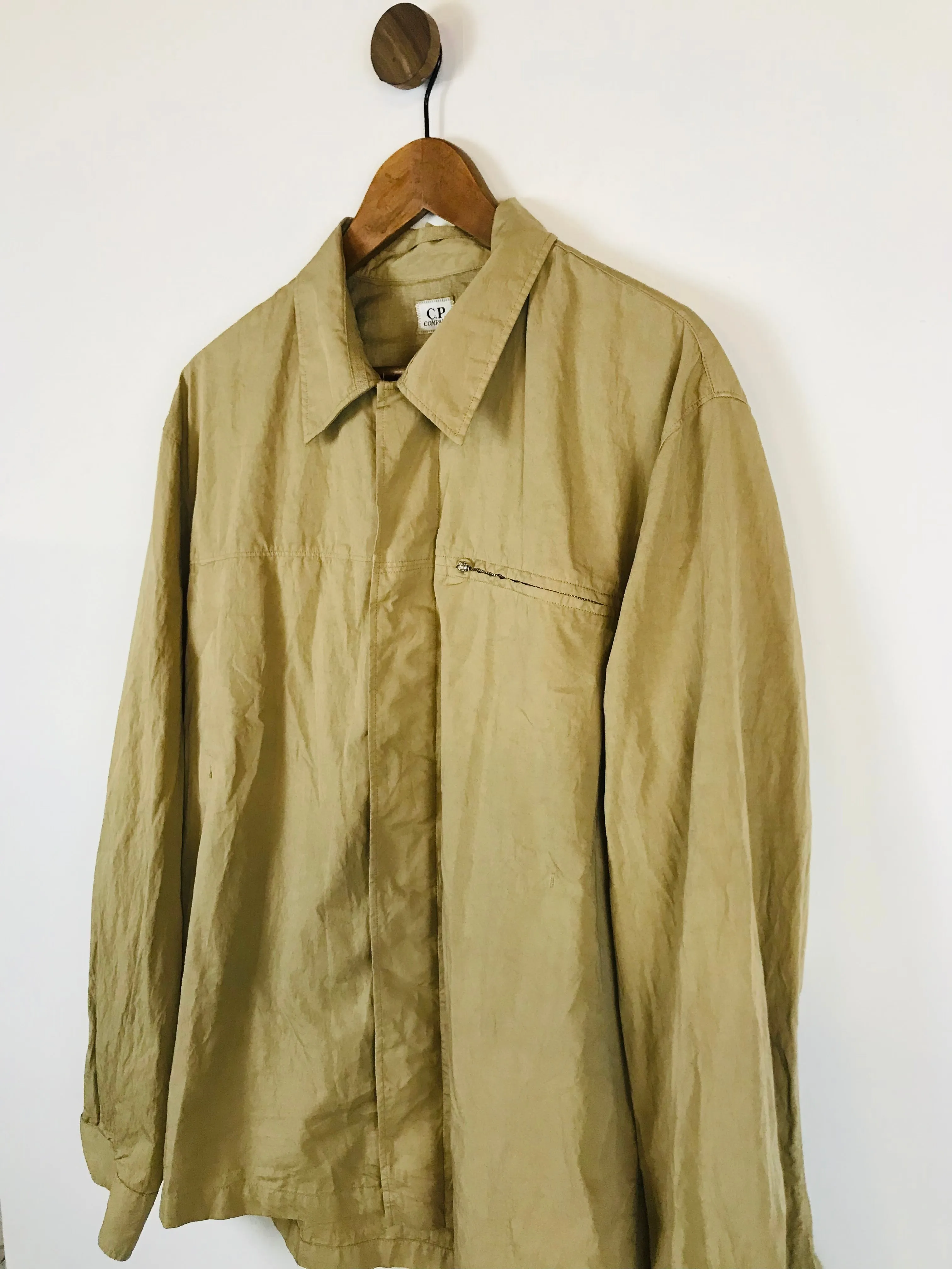CP Company Men's Lightweight Overcoat Coat | 7 XXL | Beige