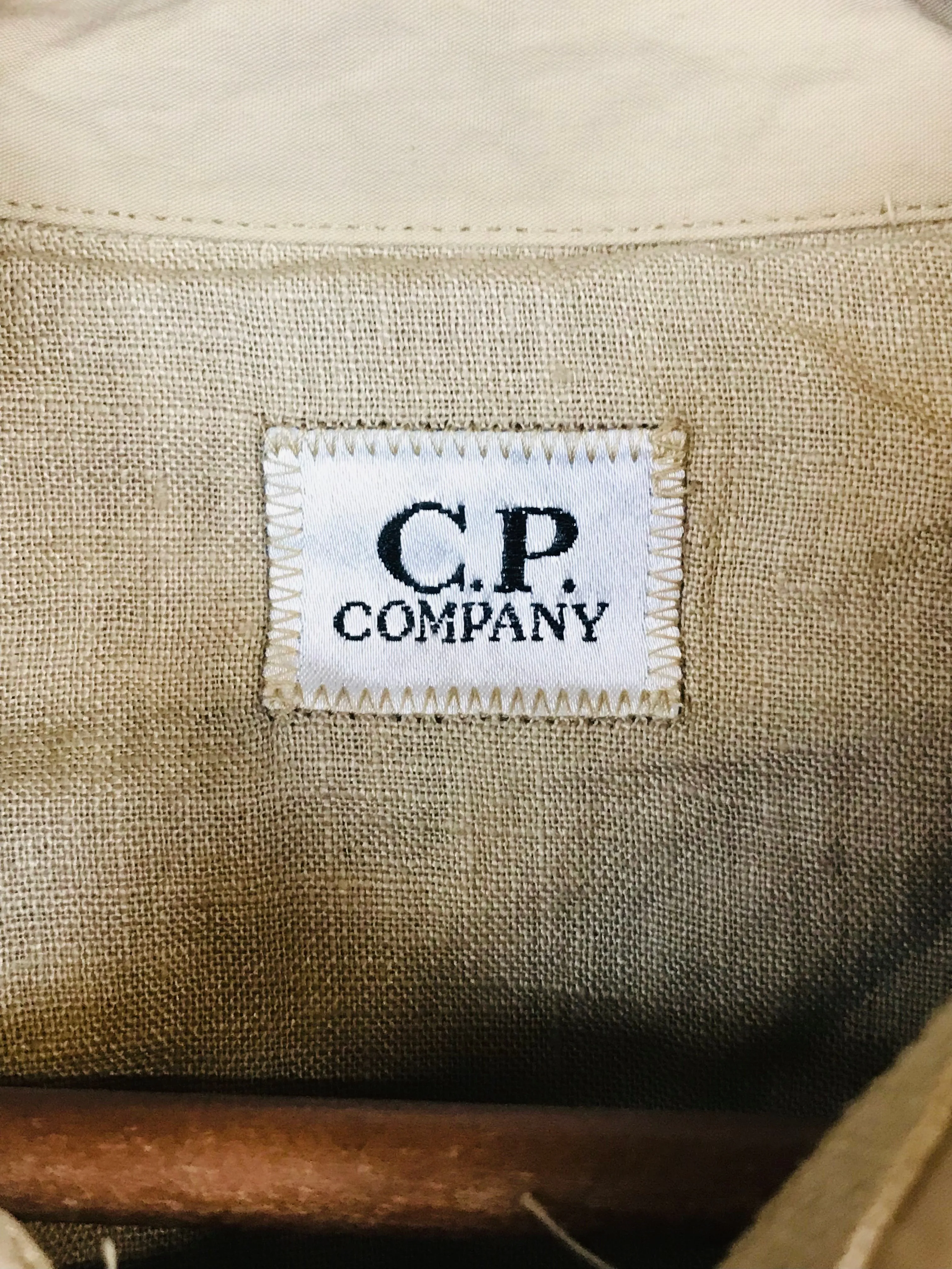 CP Company Men's Lightweight Overcoat Coat | 7 XXL | Beige