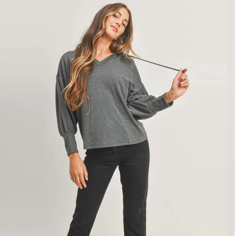 French Terry Hoodie Sweater