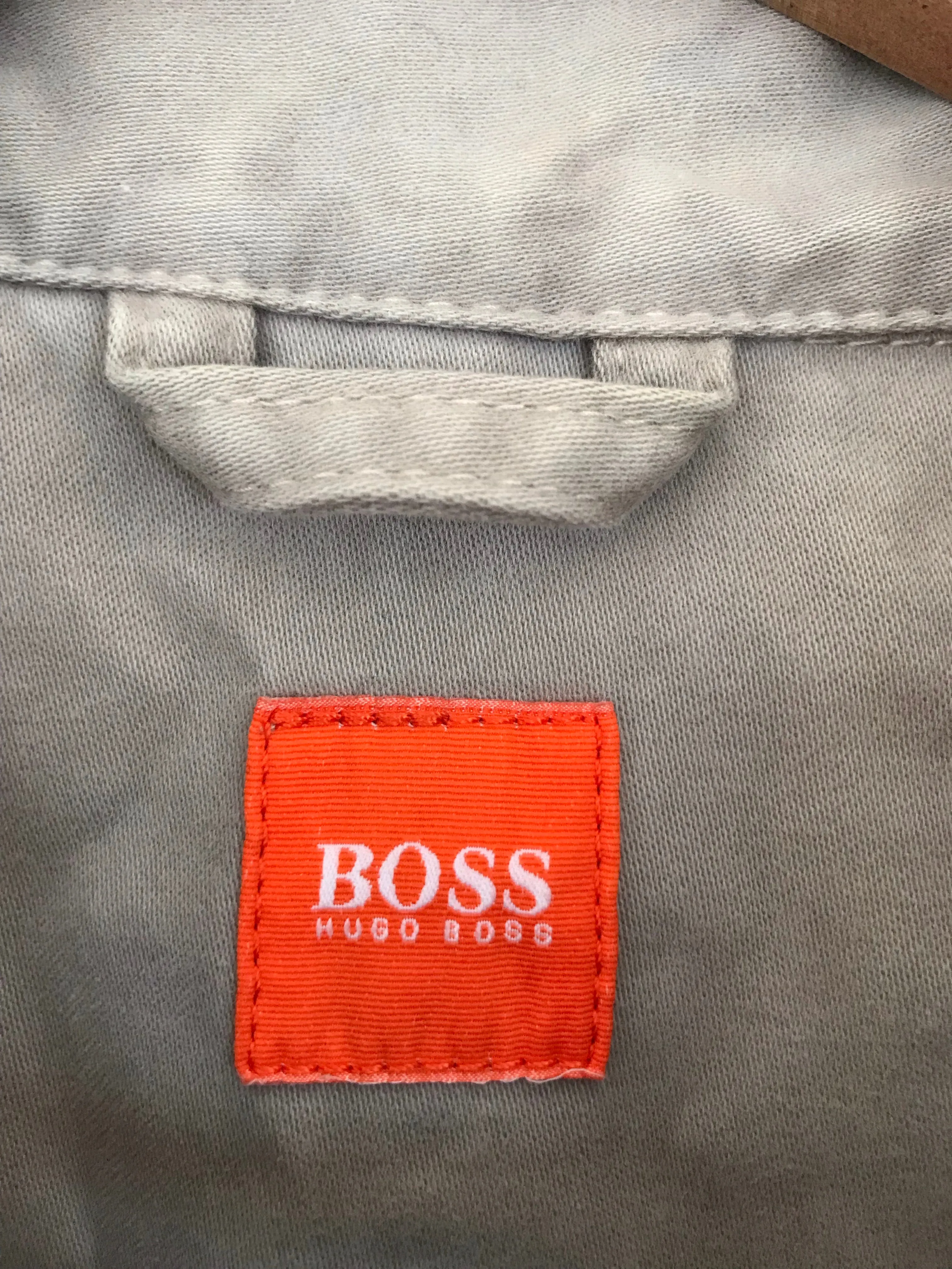 Hugo Boss Men's Lightweight Cotton Workwear Jacket Coat | XL | Grey