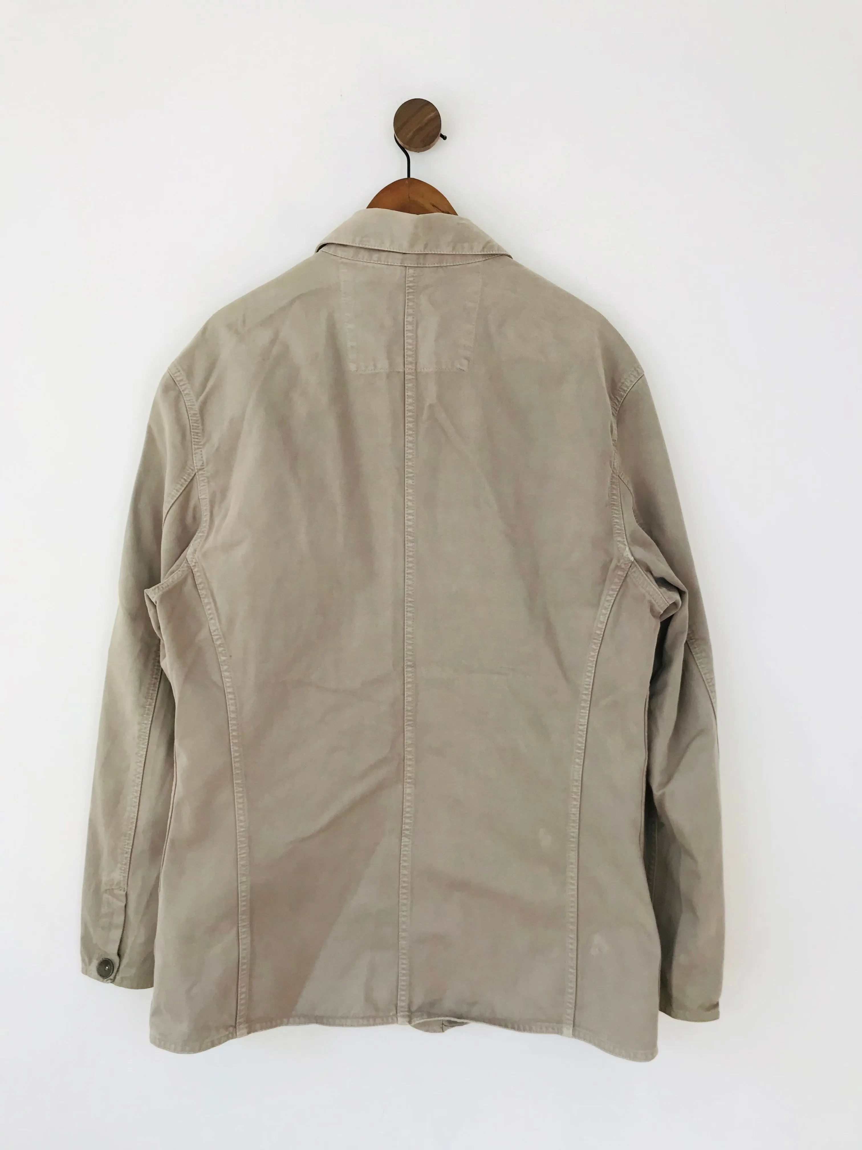 Hugo Boss Men's Lightweight Cotton Workwear Jacket Coat | XL | Grey