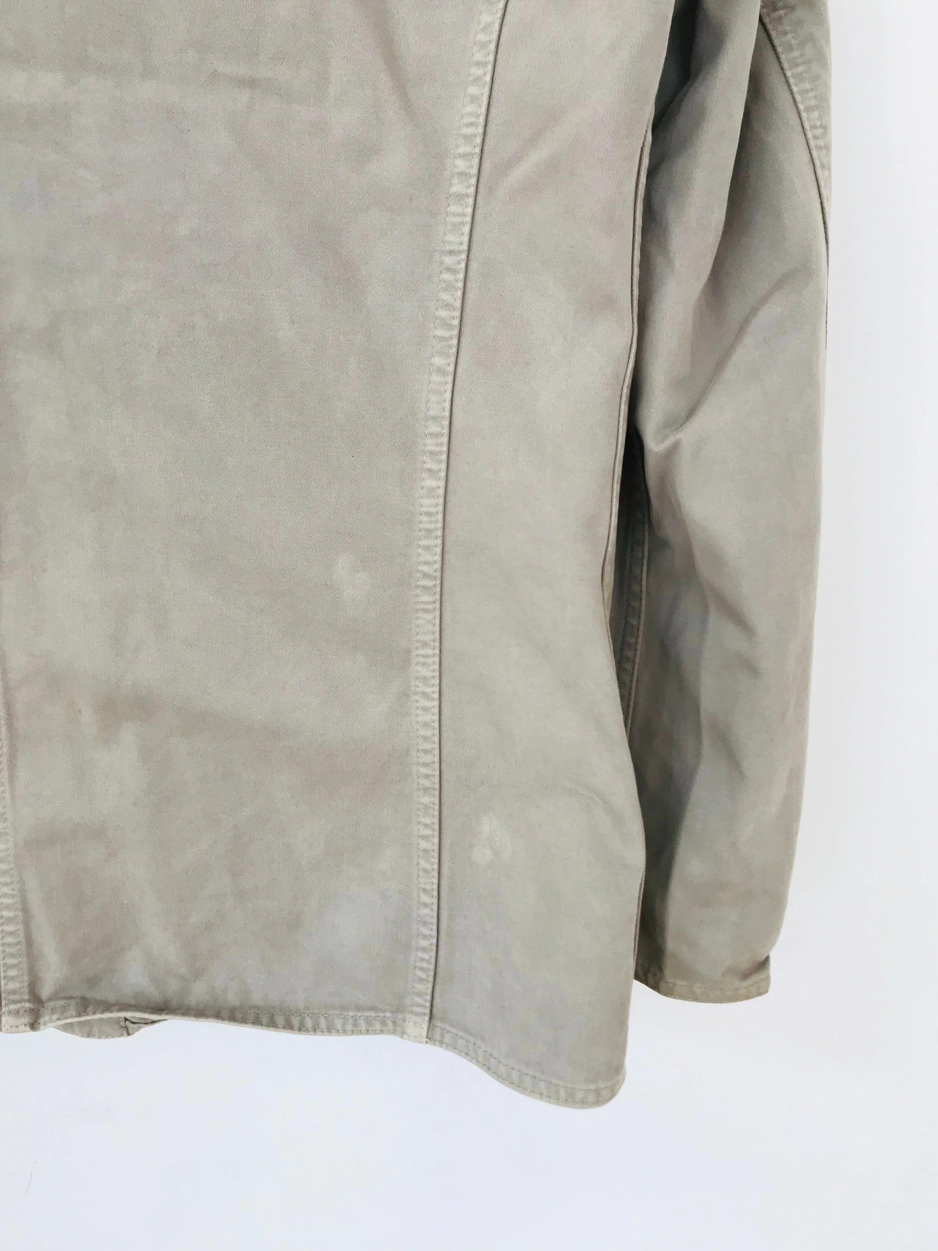 Hugo Boss Men's Lightweight Cotton Workwear Jacket Coat | XL | Grey