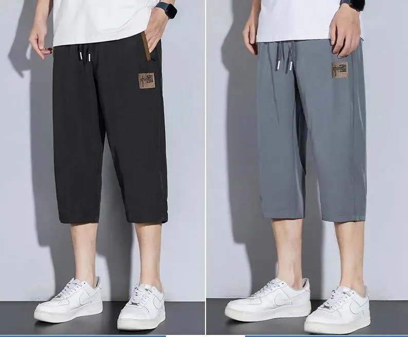 Men's Jogger Cotton Blank 3/4 Sweatpants TS318
