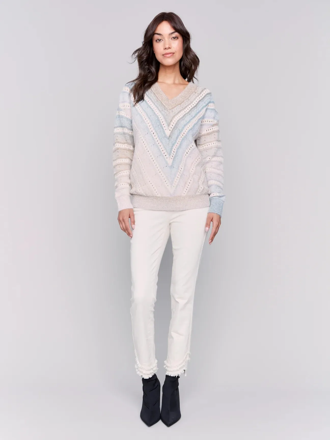 Ombre Open Stitch Sweater