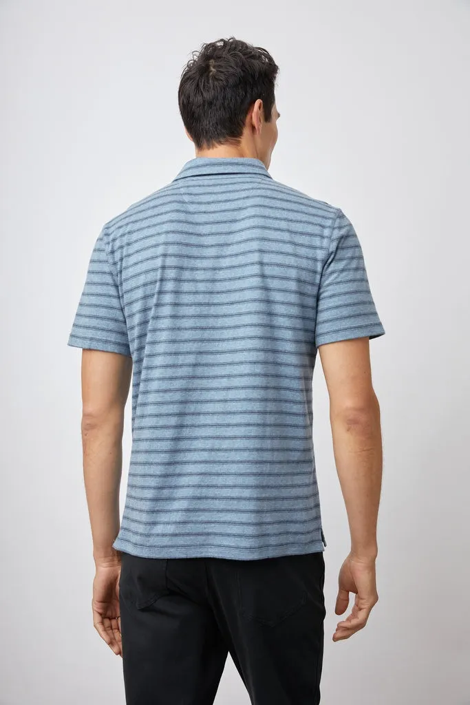 Rails Braxton Short-Sleeve Striped Polo